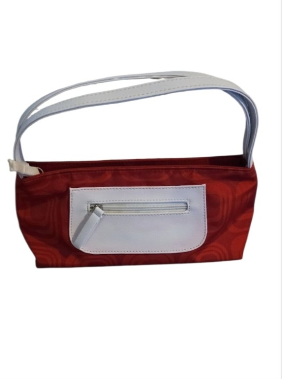 Estee Lauder Red  Bag with White Handles - Picture 2 of 2